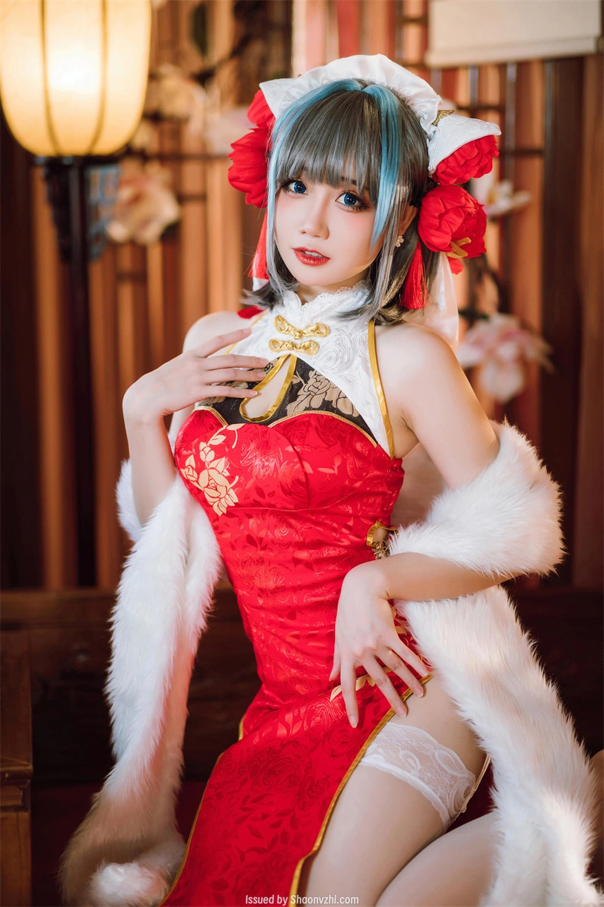 [在线图集] COSPLAY 焖焖碳 NO.049 碧蓝航线 柴郡旗袍 [29P/509MB]