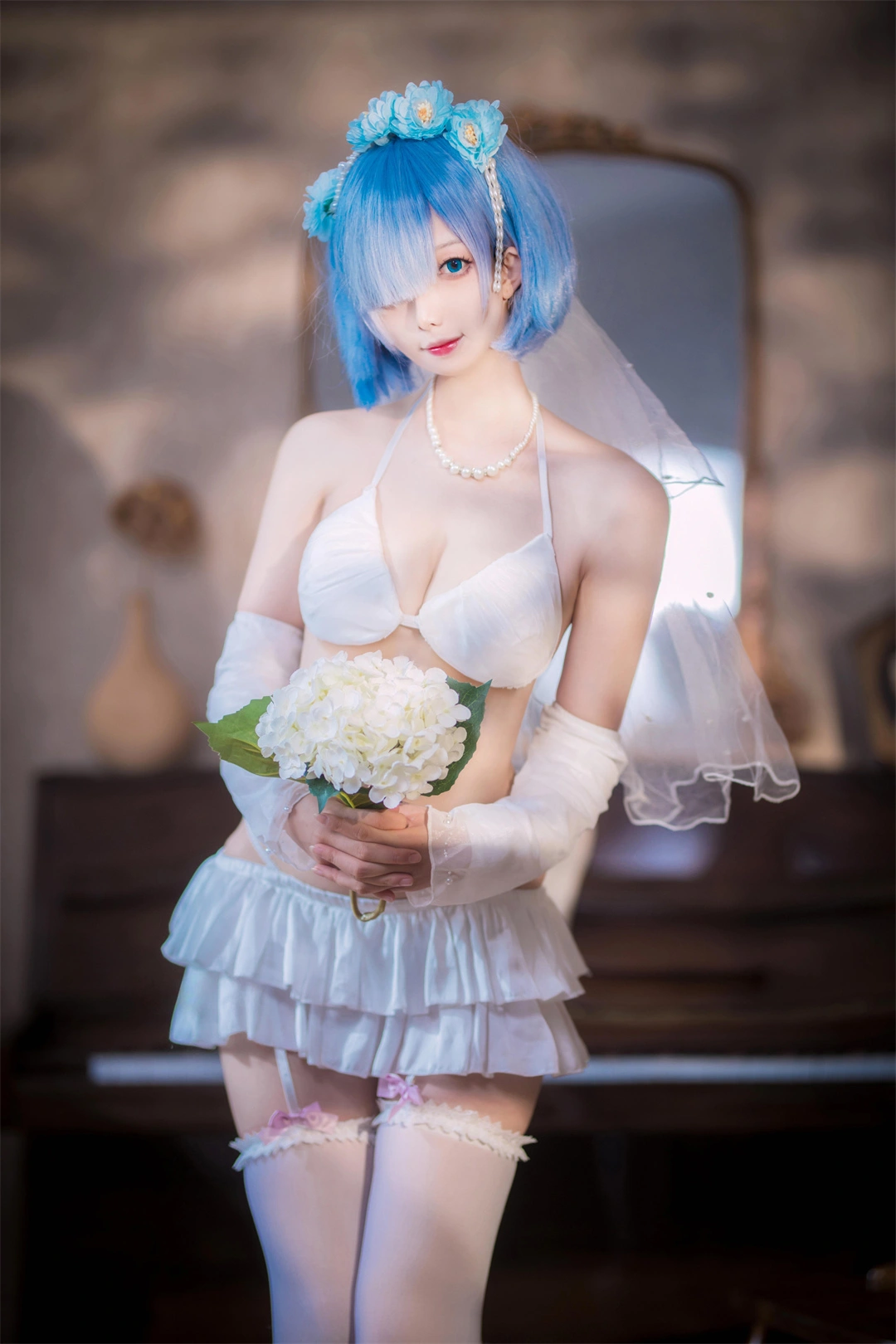 [在线图集] COSPLAY 封疆疆v NO.076 蕾姆花嫁[26P/119M]