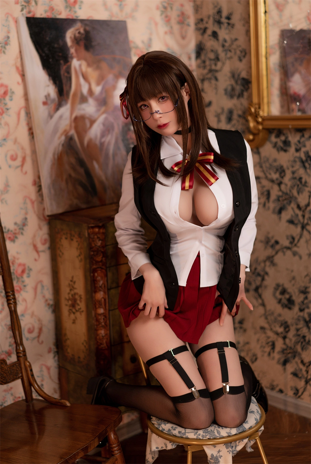 [在线图集] 西园寺南歌 NO.029 图书馆[25P]