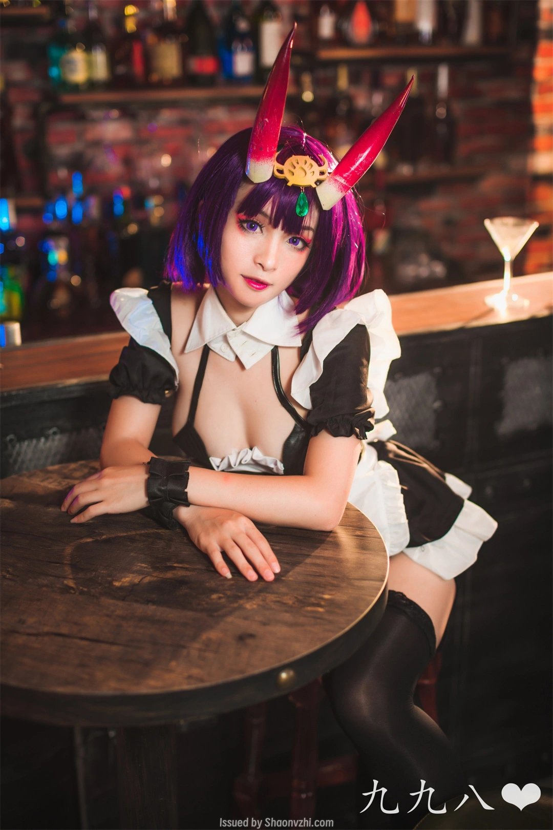 COSPLAY 九九八吖 碧蓝航线 酒吞女仆 [70P]