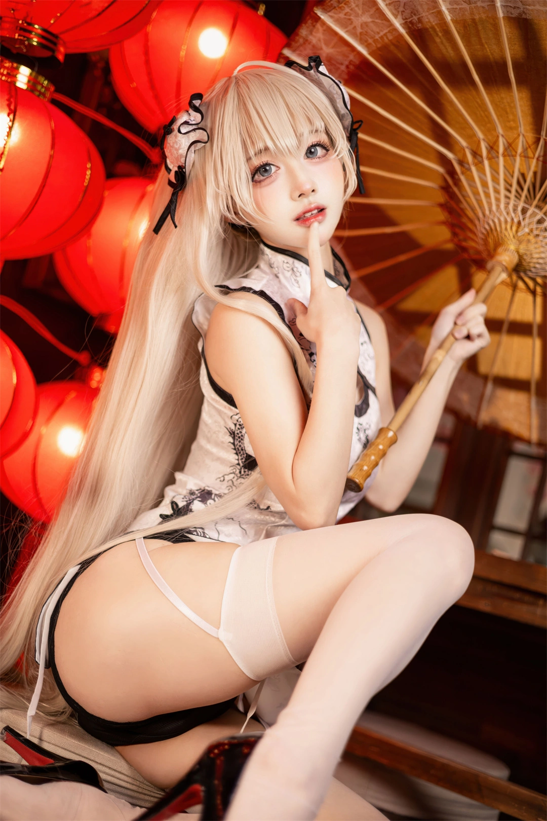 [在线图集] COSPLAY 沖田凜花Rinka 春日野穹 旗袍[23P]