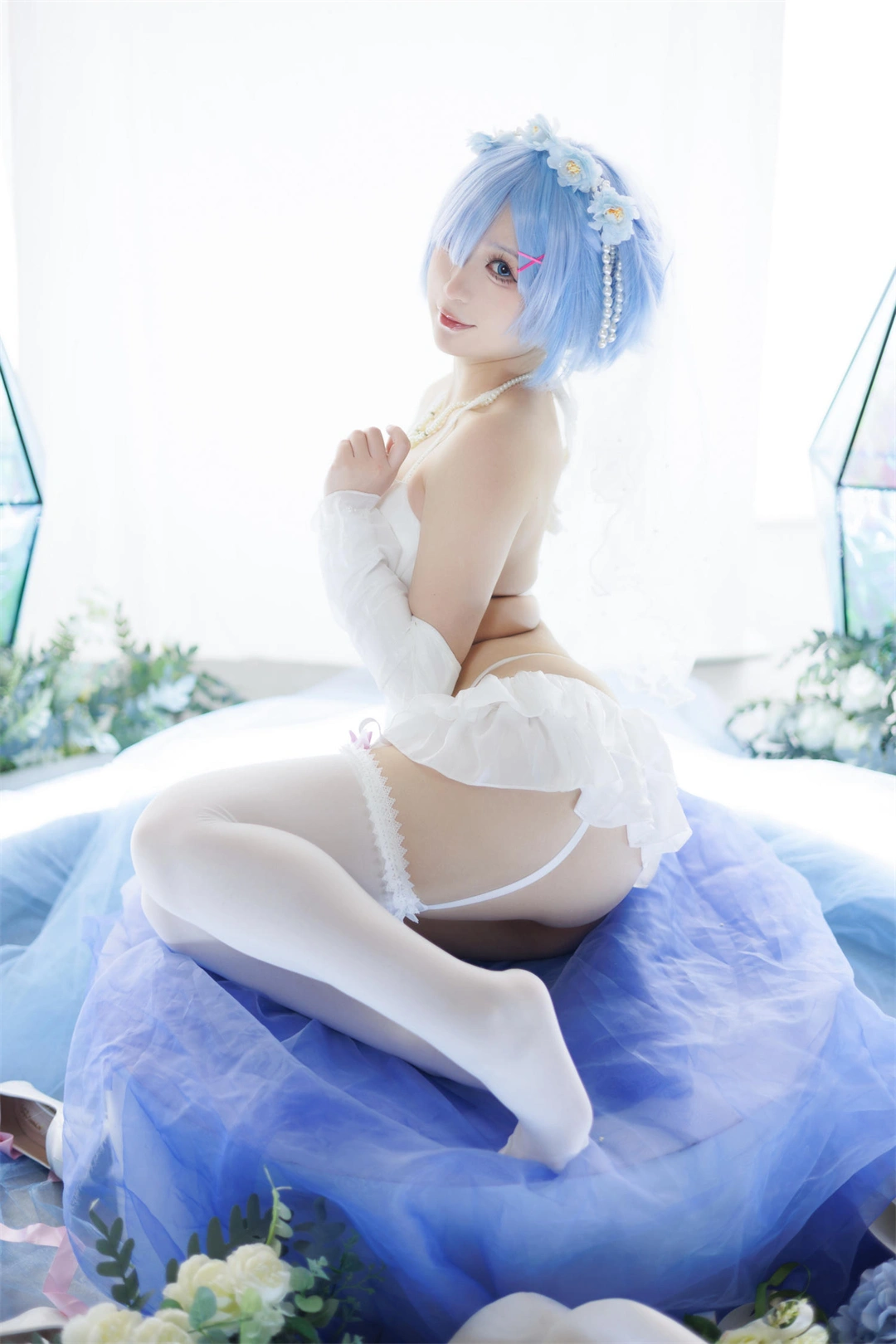 [在线图集] COSPLAY 樱落酱 蕾姆花嫁 [25P]